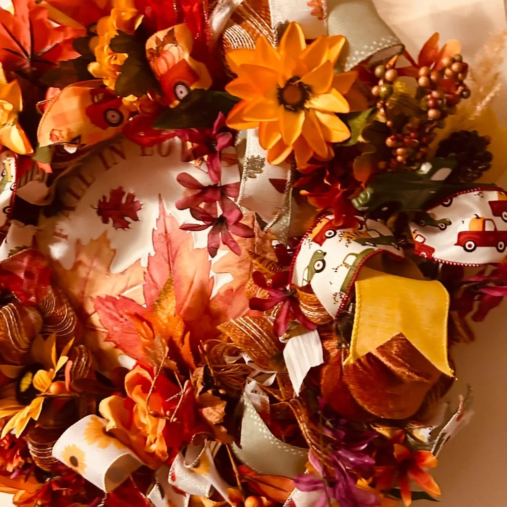 Fall wreath/ fall in love